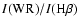 $I({\rm WR})/I({\rm H}\beta)$