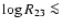 $\log R_{23} \la$