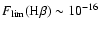 $F_{\rm lim}({\rm H}\beta) \sim 10^{-16}$