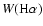 $W({\rm H}\alpha)$