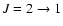 $J=2\rightarrow 1$