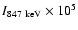 $I_{\rm 847~keV}\times10^5$