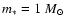 $m_\ast = 1~M_\odot$