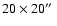 $20\times 20\hbox {$^{\prime \prime }$ }$