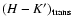 $(H-K^\prime)_{\rm trans}$