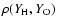 $\rho (Y_{\rm H},Y_{\rm O})$