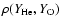 $\rho (Y_{\rm He},Y_{\rm O})$