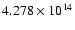 $4.278\times 10^{14}$