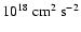 $10^{18}~{\rm cm^2~s^{-2}}$