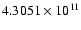 $4.3051\times10^{11}$