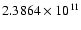 $2.3864\times10^{11}$