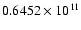 $0.6452\times10^{11}$