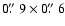$0\hbox{$.\!\!^{\prime\prime}$ }9\times0\hbox{$.\!\!^{\prime\prime}$ }6$