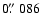 $0\hbox{$.\!\!^{\prime\prime}$ }086$
