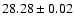 $28.28\pm0.02$