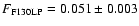 $F_{\rm F130LP}=0.051\pm0.003$
