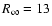 $R_{\infty}=13$