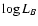 $\log L_{B}$