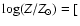 $\log(Z/Z_{\odot})=[$