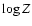 $\log Z$