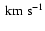 $\mbox{~km~s}^{-1}$
