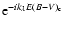 ${\rm e}^{-i k_{\lambda} E(B-V)_{\rm c}}$