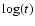 $\log(t)$