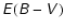 $\mathsfsl{E(B-V)}$