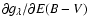 $\partial g_{\lambda}/ \partial E(B-V)$