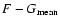 $F-G_{\rm mean}$