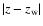 $\vert z-z_{\rm w}\vert$
