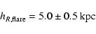 \begin{displaymath}h_{R,{\rm flare}}=5.0\pm 0.5 \ {\rm kpc}
\end{displaymath}
