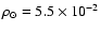 $\rho_\odot=5.5\times 10^{-2}$