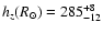 $h_z(R_\odot )=285^{+8}_{-12}$