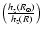 $\left(\frac{h_z(R_\odot)}{h_z(R)}\right)$