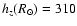 $h_z(R_\odot )=310$