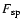 $F_{\rm sp}$
