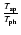 $\frac{T_{\rm sp}}{T_{\rm ph}}$