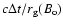 $c \Delta t / r_{\rm g}(B_{\rm o})$