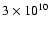 $3\times10^{10}$