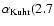 $\alpha _{{\rm Kuhr}} (2.7$