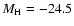 $M_{\rm H} = -24.5$
