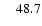 $\ensuremath{\phantom{00}} 48.7$