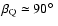 $\beta_{\rm Q}\simeq 90\hbox{$^\circ$ }$