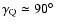 $\gamma_{\rm Q}\simeq 90\hbox{$^\circ$ }$