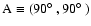 ${\rm A}\equiv (90\hbox {$^\circ $ },90\hbox {$^\circ $ })$