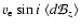 \ensuremath{v_{\rm e} \sin i~\langle d\mathcal{B}_z\rangle}