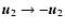 $\vec{u}_2\rightarrow -\vec{u}_2$