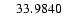$\ensuremath{\phantom{00}} 33.9840$