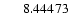 $\ensuremath{\phantom{000}} 8.44473$